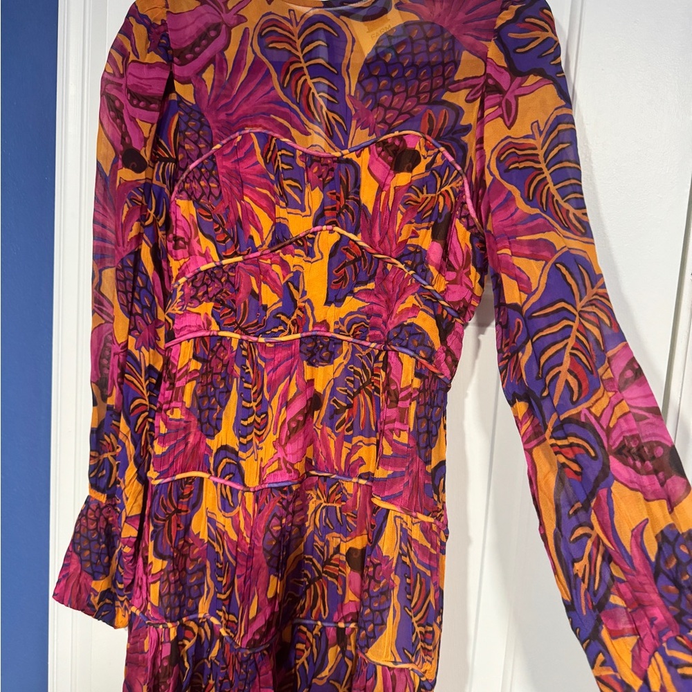 FARM Rio Colorful Long Sleeve Dress - Picture 2 of 3